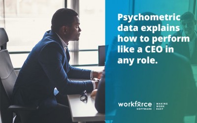 Psychometric data explains how to perform like a CEO in any role.
