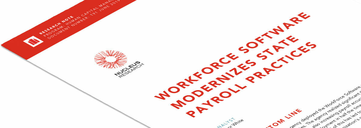 WorkForce Software Modernizes State Payroll Practices